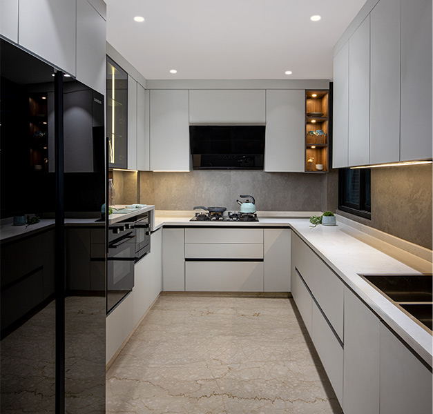 Small parallel modular kitchen design - Beautiful Homes