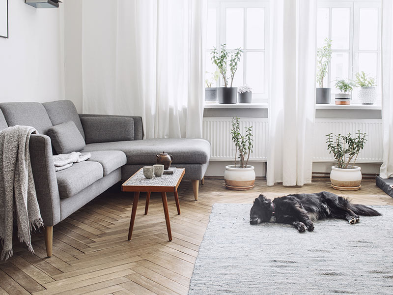 Parquet pattern flooring for the living room - Beautiful Homes