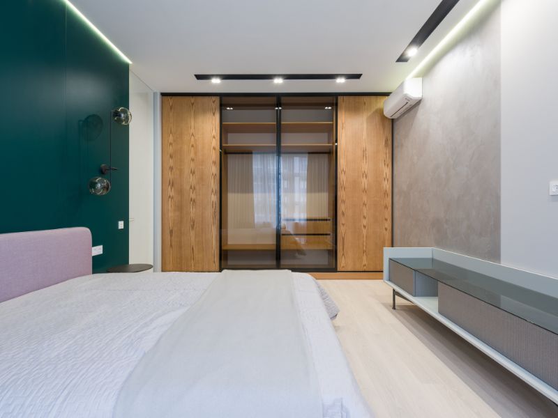 Transparent glass wardrobe design - Beautiful Homes