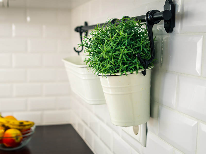 Plastic plants in pots for décor – Beautiful Homes