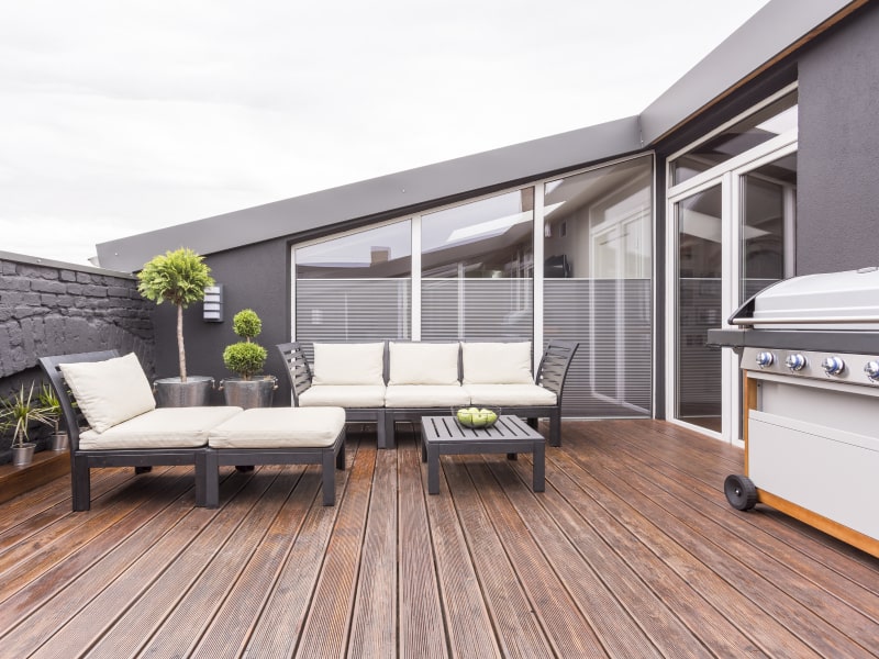 Grey and Brown Colour Combination Ideas for your Balcony - Beautiful Homes