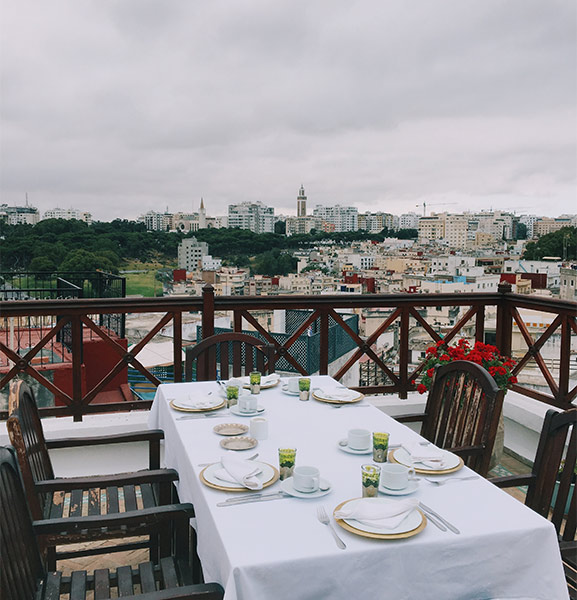 Install a dining table setup for balcony furniture idea - Beautiful Homes