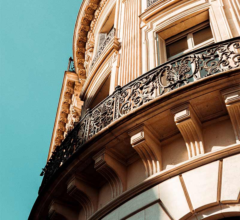 French style heavy iron balcony grill ideas - Beautiful Homes