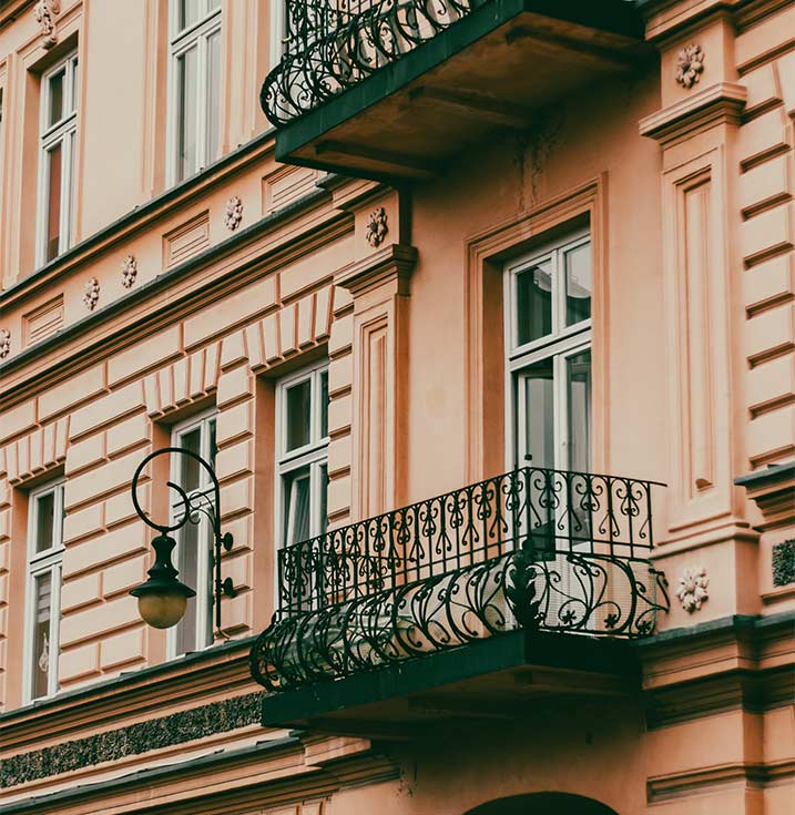 Iron swirl safety balcony grill design – Beautiful Homes