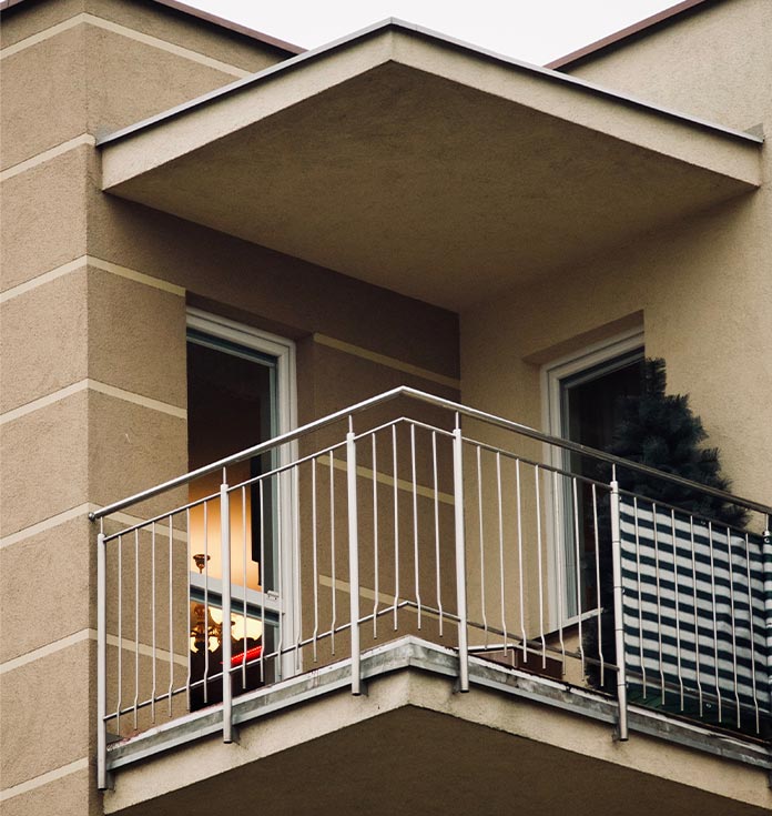 Sun deck modern balcony grill design – Beautiful Homes