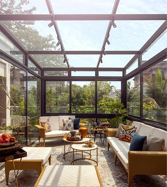 Modern polycarbonate roof design for the balcony - Beautiful Homes