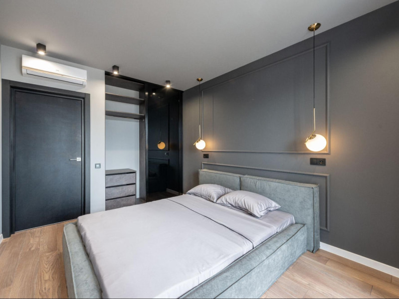 Black cupboard design with laminates - Beautiful Homes