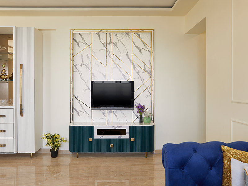 Tiled tv wall design for your space- Beautiful Homes