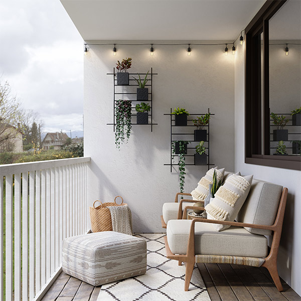 White long balcony design idea for your home – Beautiful Homes