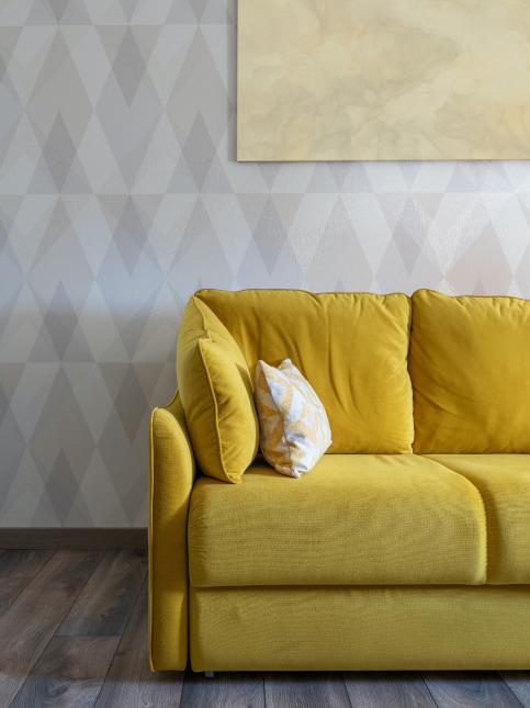 Masking tape wall patterns - Beautiful Homes