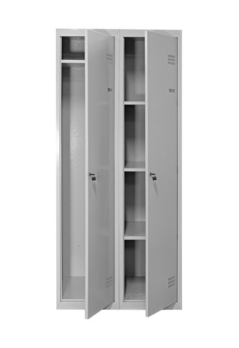 Two-door metal wardrobe design for the bedroom - Beautiful Homes