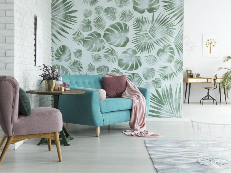 Multi colour wall paint design - Beautiful Homes