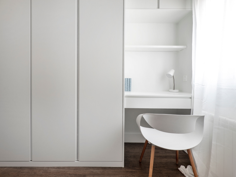 Study table with wardrobe design - Beautiful Homes Study table with wardrobe design - Beautiful Homes