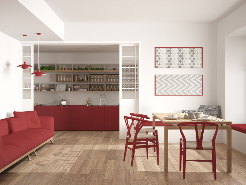 White and Red Colour Ideas for your Home - Beautiful Homes