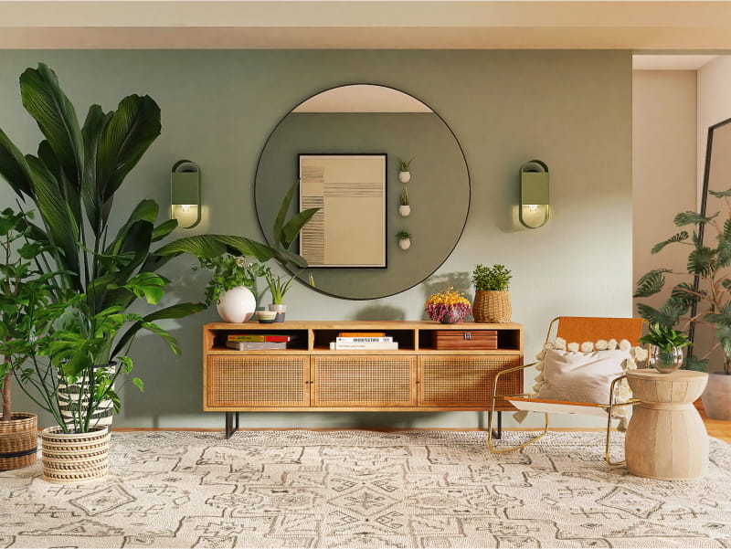 Colour combination for hall with texture - Beautiful Homes