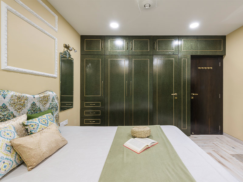 Simple bedroom design with Ample Storage Solutions - Beautiful Homes