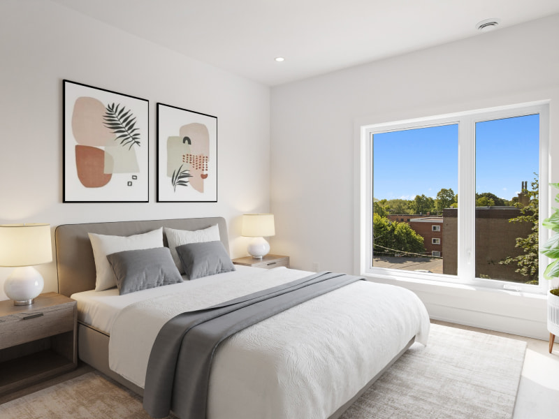 Neutral shades with bold accents for your small bedroom - Beautiful Homes