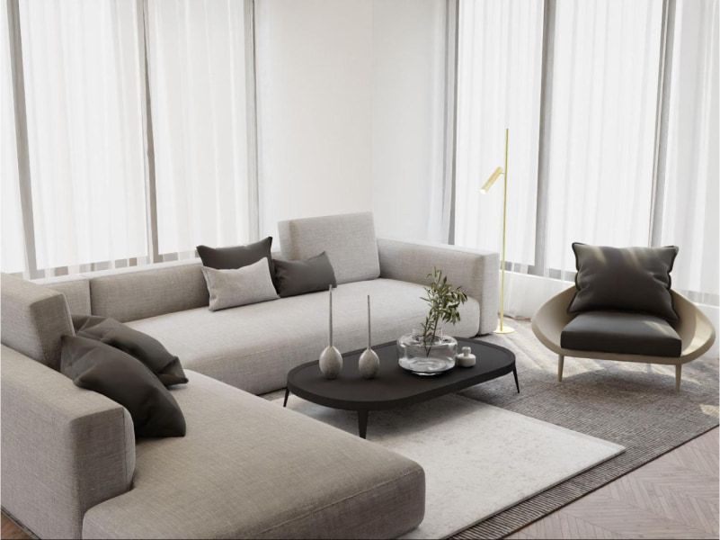 Black & white sofa colour combination for your home - Beautiful Homes