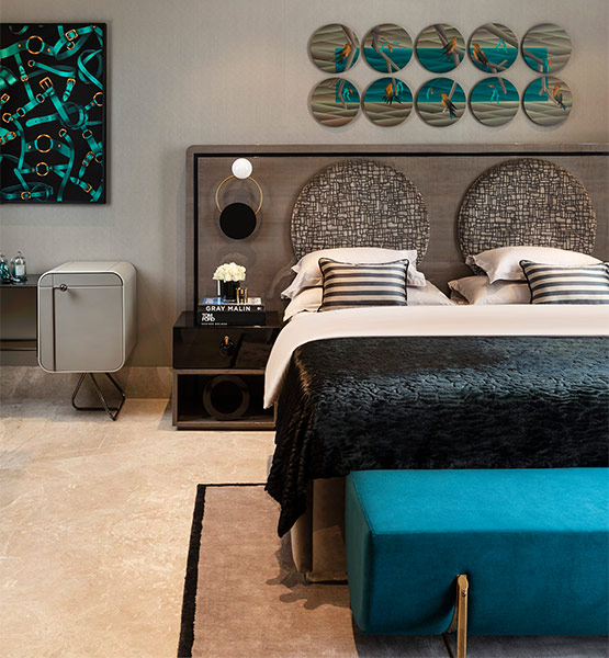 Luxurious bedroom marble floor - Beautiful Homes