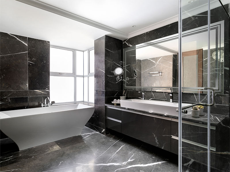 Elegant marble tile bathroom design for your home design – Beautiful Homes