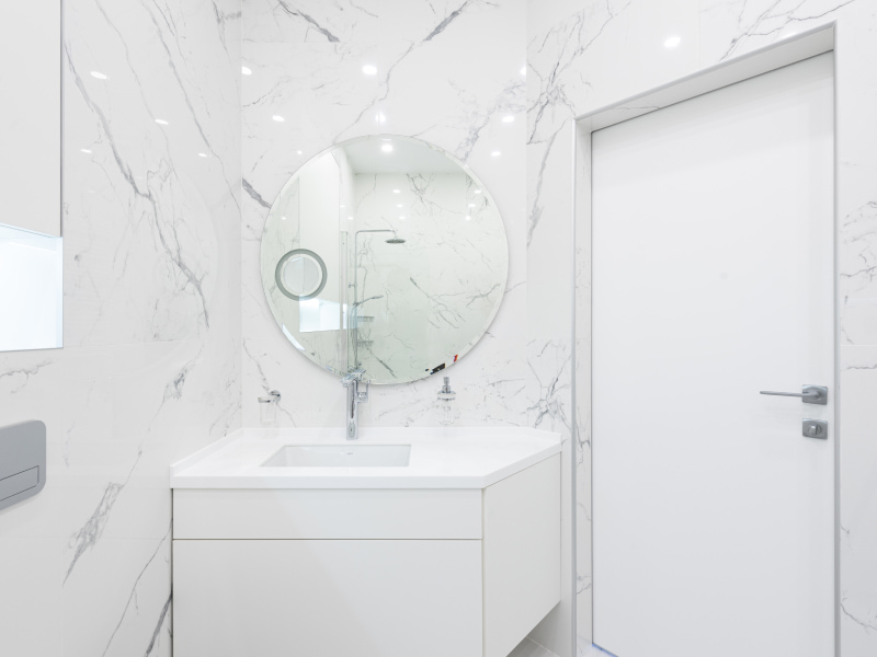 UPVC door design for the bathroom - Beautiful Homes