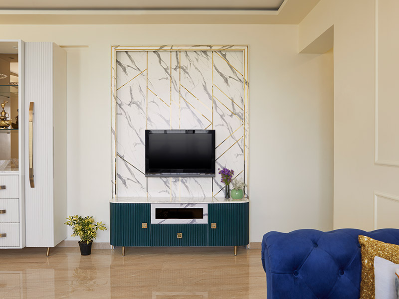 Chic TV unit cabinet with storage in the base - Beautiful Homes