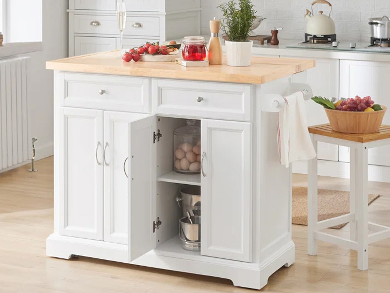 Breakfast bar kitchen trolley designs for your home - Beautiful Homes