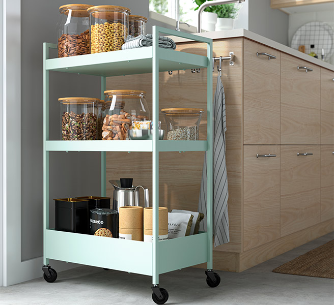 Movable kitchen trolley ideas for your home - Beautiful Homes