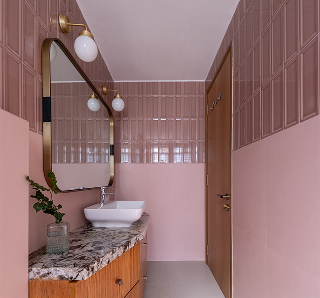 Rose Pink Bathroom Tiles Ideas – Beautiful Homes