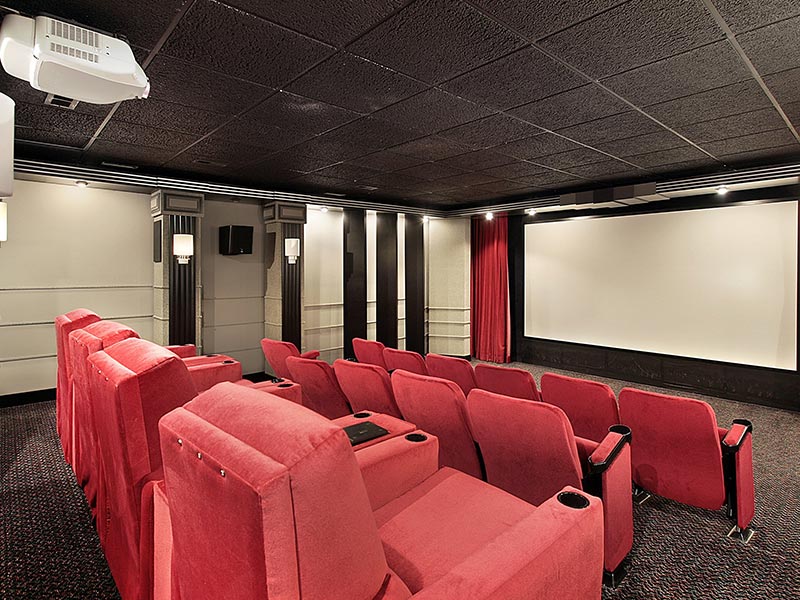 Pink home theatre design for your home design – Beautiful Homes