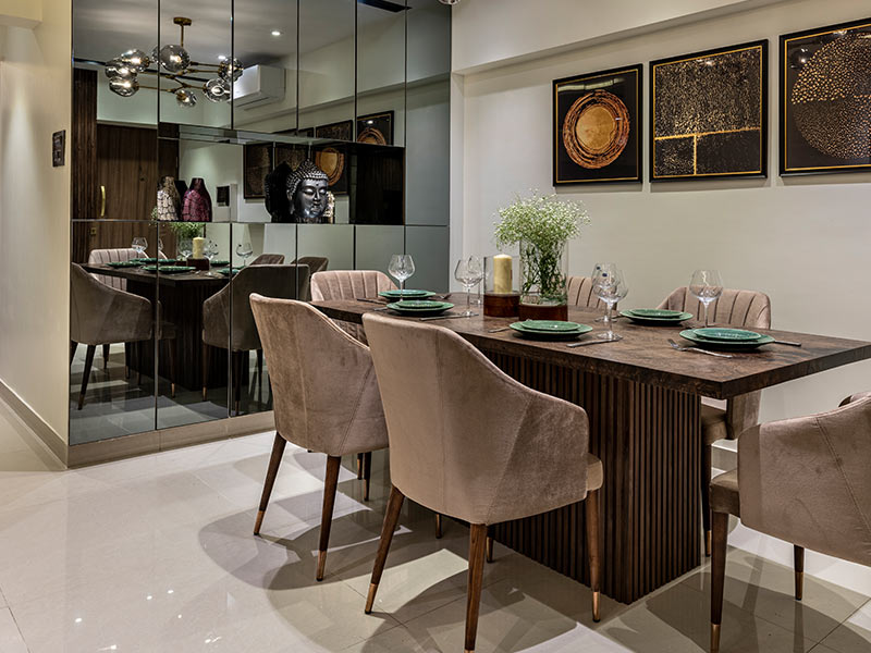 Chic mirror wall panel to enhance your home interiors– Beautiful Homes Chic mirror wall panel to enhance your home interiors– Beautiful Homes