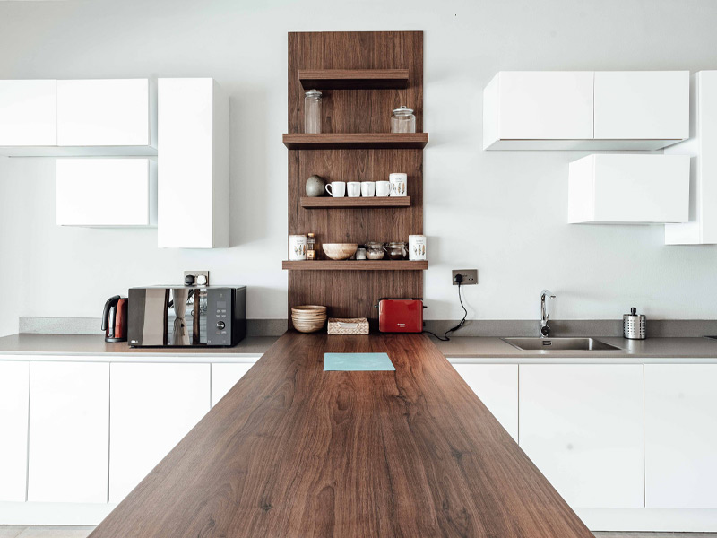 Wood finish for kitchen countertop – Beautiful Homes