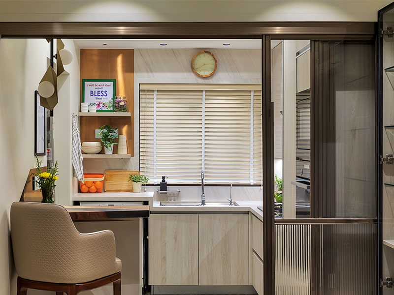 Elegant sliding door to enhance your kitchen design – Beautiful Homes