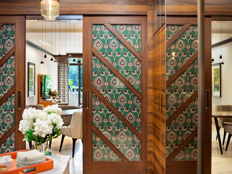 Wooden sliding door design to enhance your modern kitchen design – Beautiful Homes