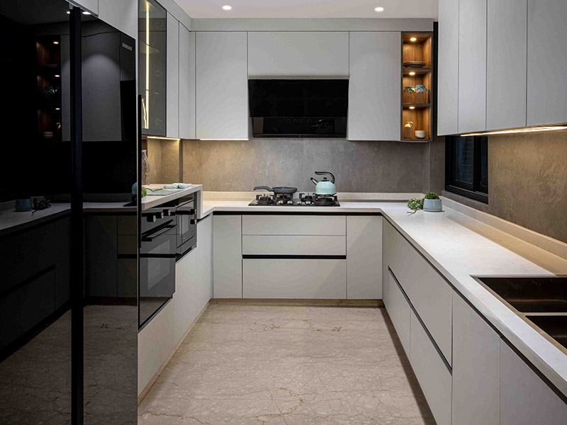 Black and Grey Parallel Kitchen Ideas – Beautiful Homes