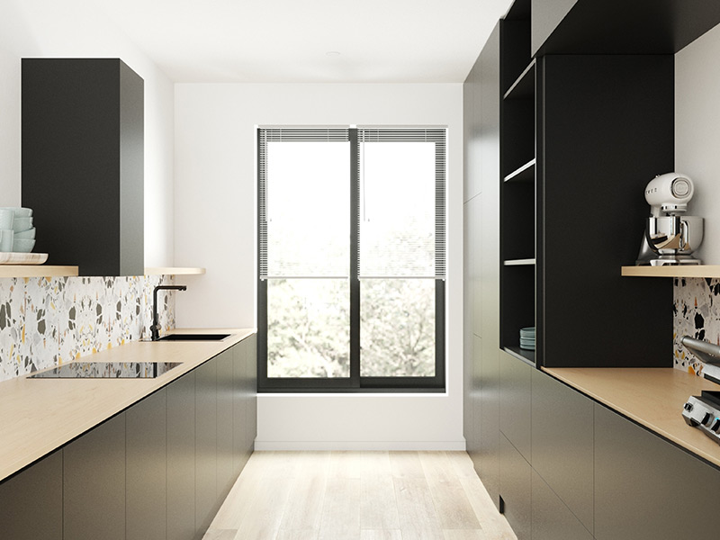 Spacious Parallel Kitchen – Beautiful Homes