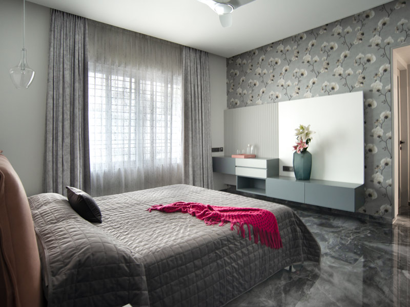 Bedroom design with marble flooring - Beautiful Homes