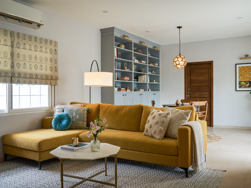 Living Room Design Ideas with Yellow Sofa – Beautiful Homes