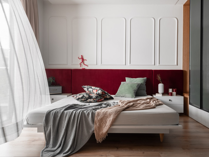 Master bedroom design with low bed – Beautiful Homes