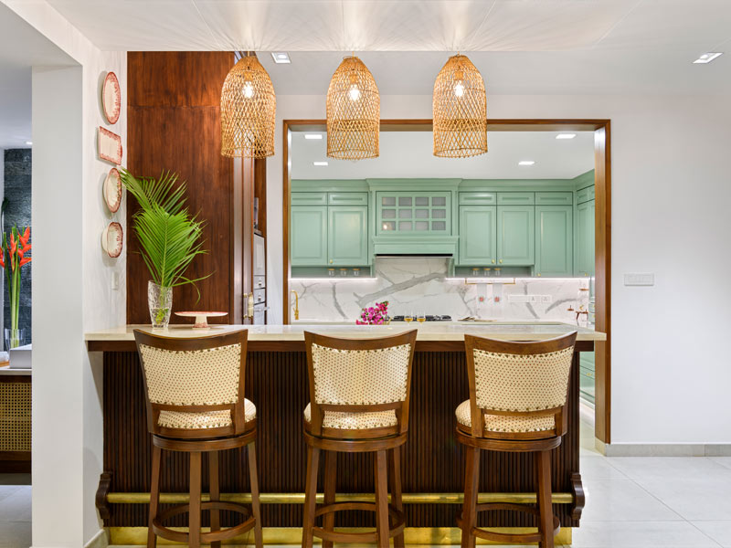 Graceful kitchen entrance design to enhance kitchen interiors - Beautiful Homes