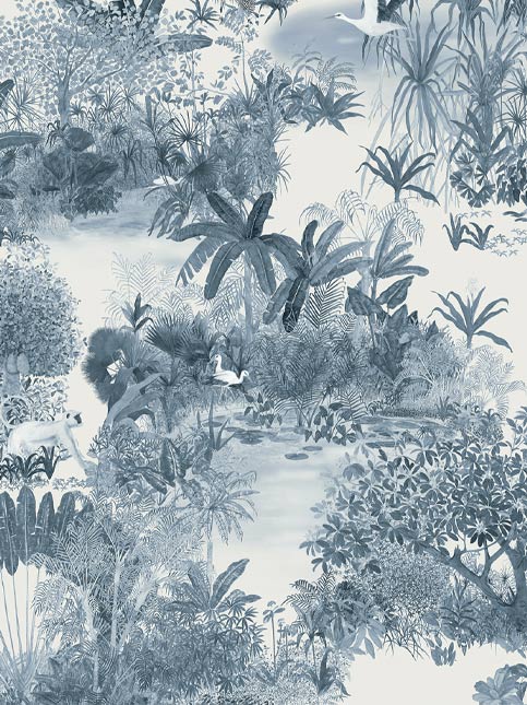 French textile inspired wallpaper from Nilaya by Asian Paints - Beautiful Homes