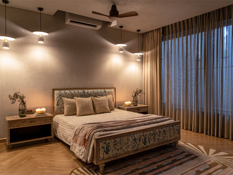 Patterned upholstered headboard design for your bedroom design - Beautiful Homes