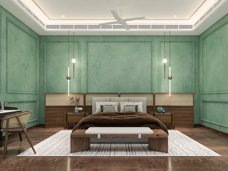 Simple upholstered headboard design for your bedroom design - Beautiful Homes