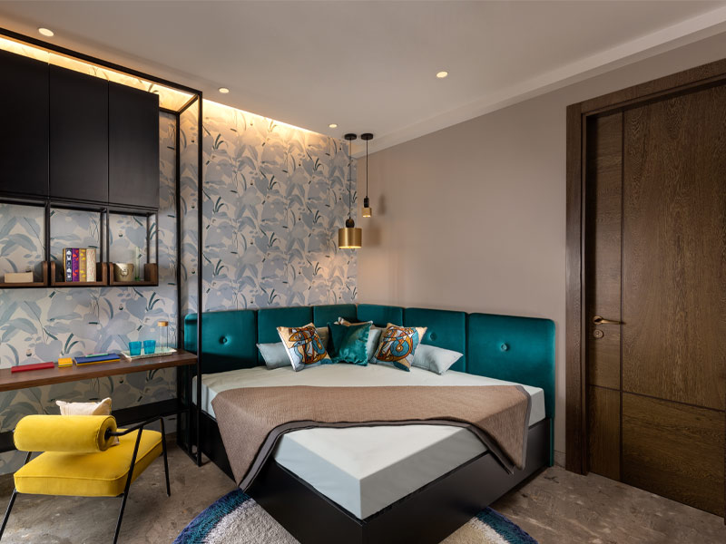 Tufted headboard design for your corner bed – Beautiful Homes