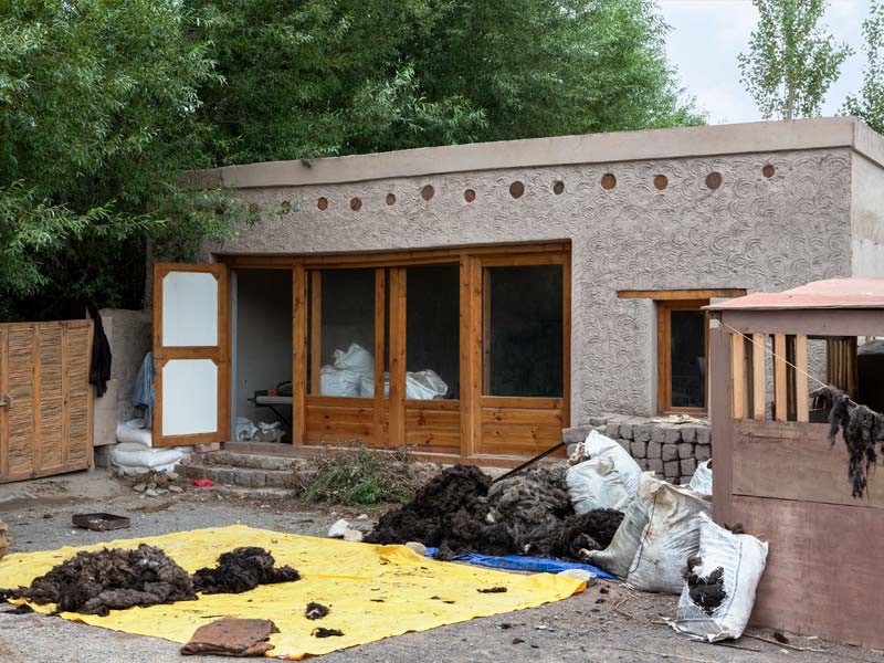The whole space is contemporary and Ladakhi, with a hints of German design - Beautiful Homes