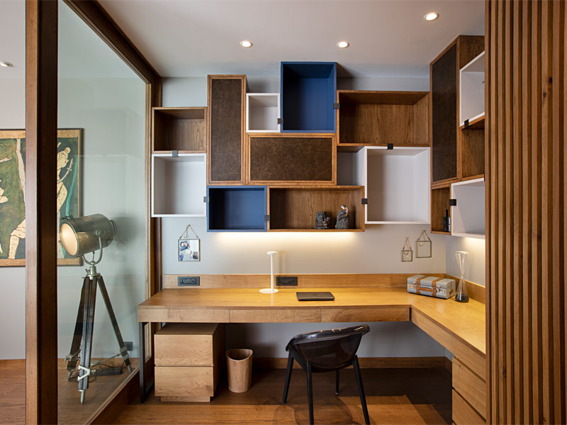 Square wall shelf design for your interiors - Beautiful Homes