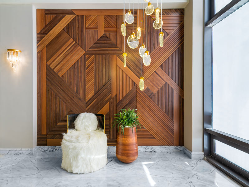 Modern wooden wall design for your interiors - Beautiful Homes