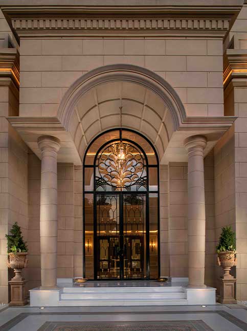 Royal arch cement wall design - Beautiful Homes