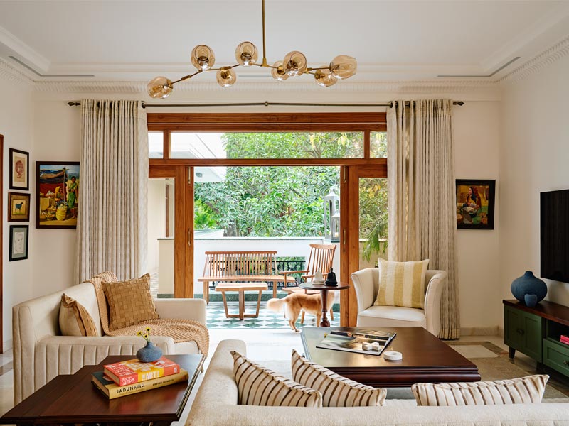 Chic door curtain for living room – Beautiful Homes