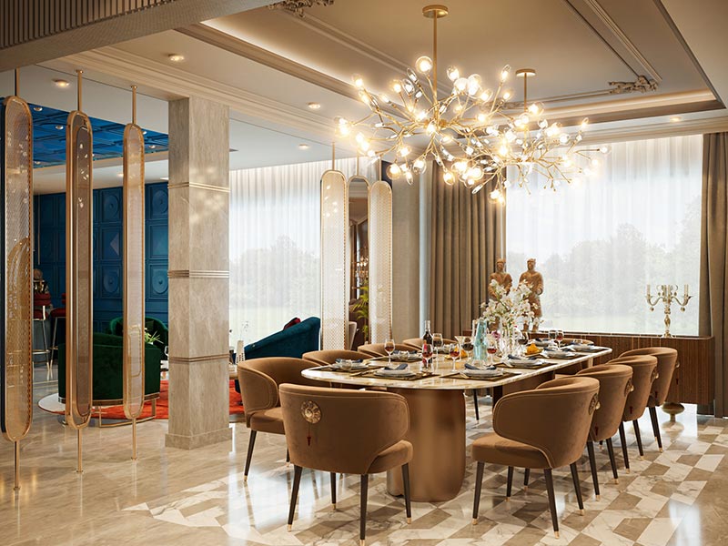 Floral POP design for dining room – Beautiful Homes